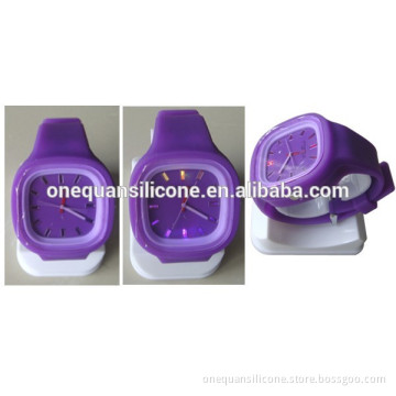 New Square Silicone sport watch unisex watches